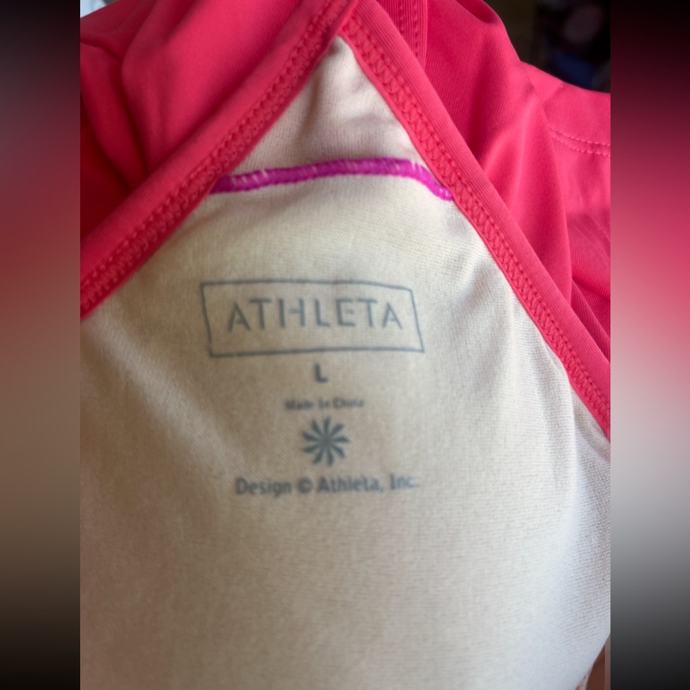 Athleta Vibrant Pink Midi Dress - Picture 3 of 7